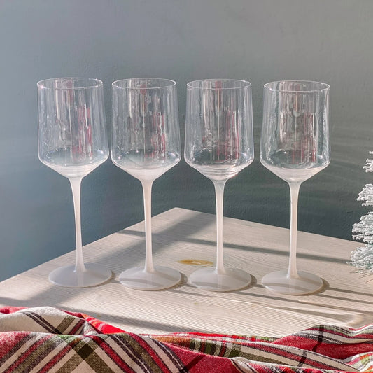 Byrdeen Frosted Wine Glass - Set of 4