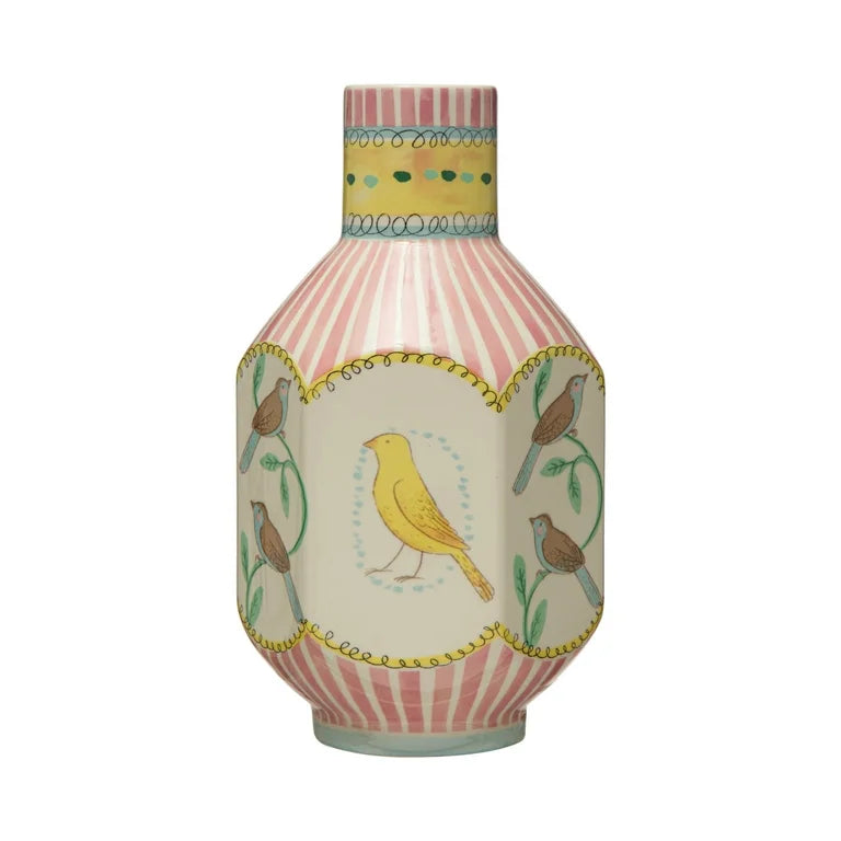 Creative Co-Op Bird Vase