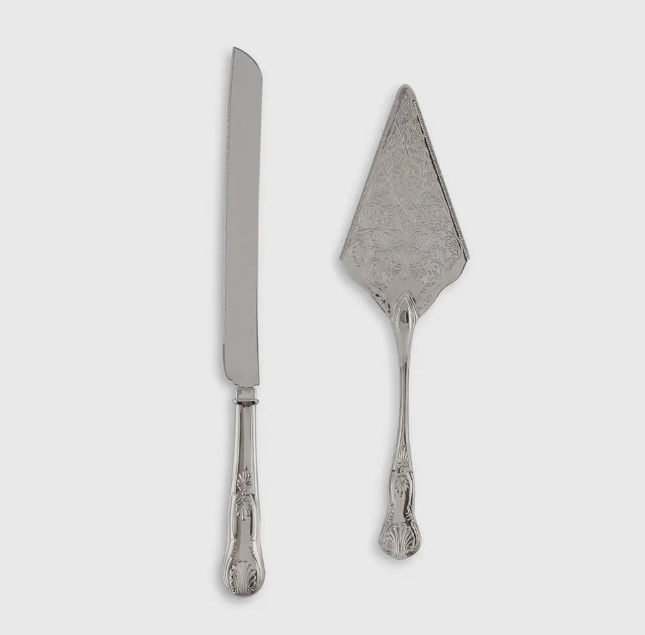 Silver Cake Serving Set