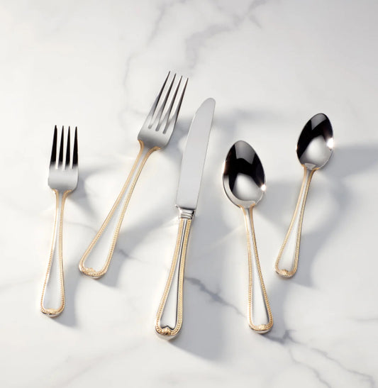 Lenox Vintage Jewel Gold 5-piece Silverware Set