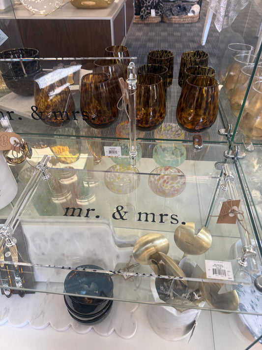 Mr. & Mrs. Clear Tray
