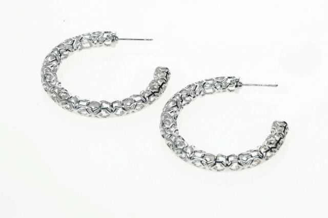 Maggie 1.5 Hoop - Silver