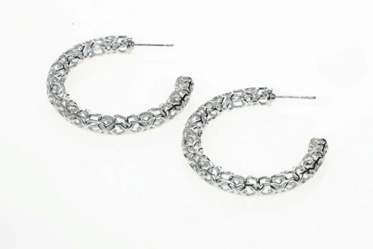 Maggie 1.5 Hoop - Silver