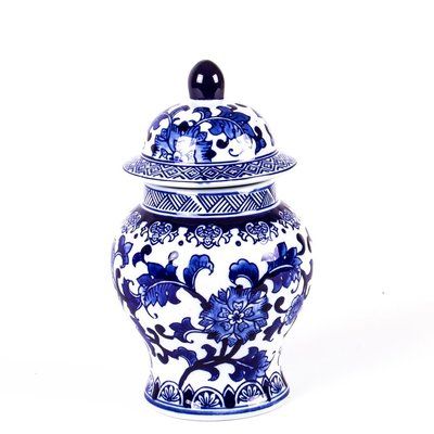 Small Porcelain Blue and White Jar