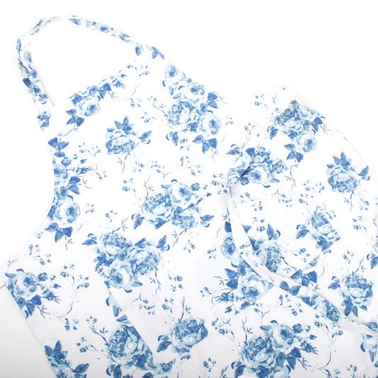 8 Oak Lane Blue Rose Apron