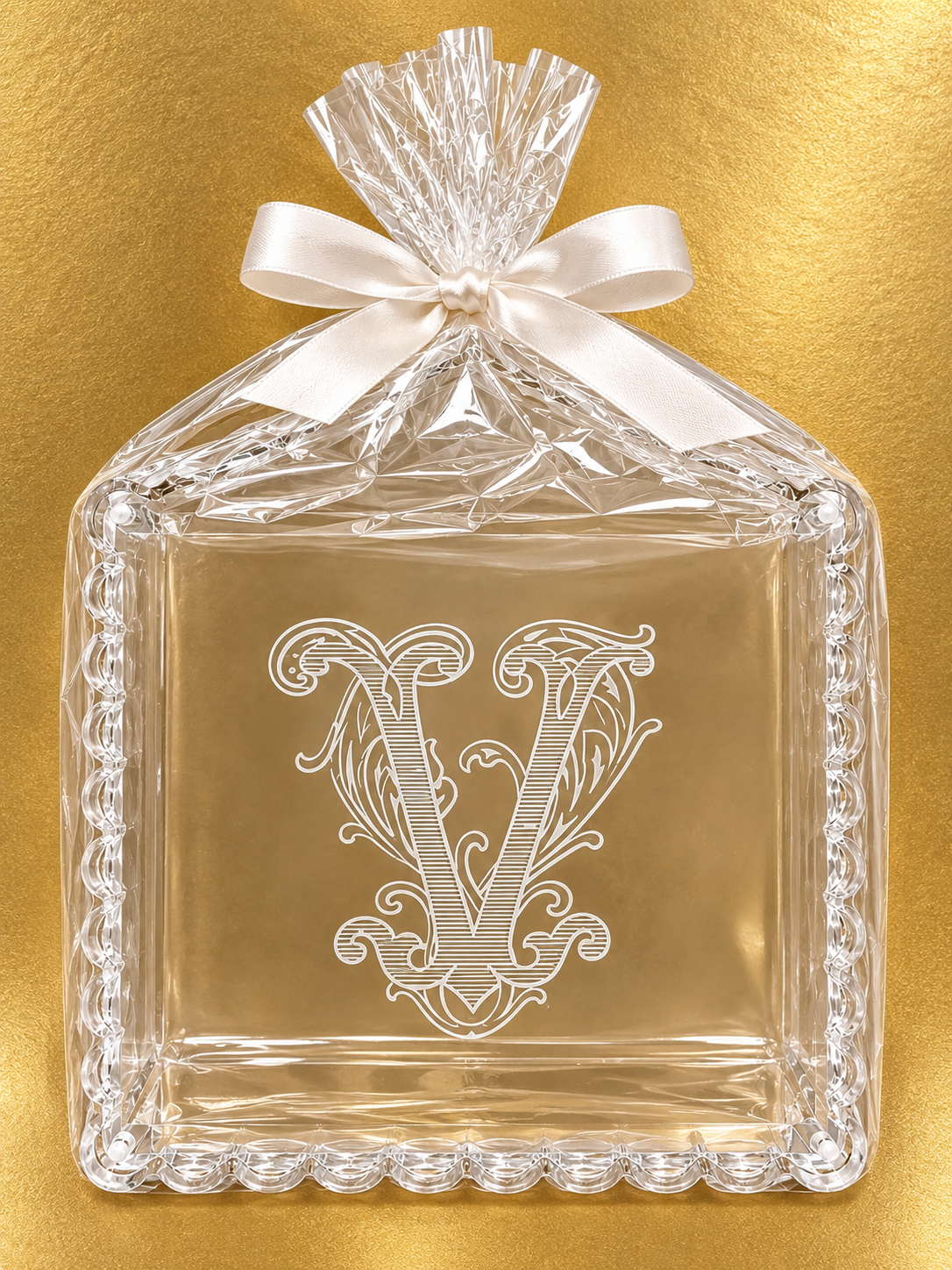 Initial V Trinket Tray