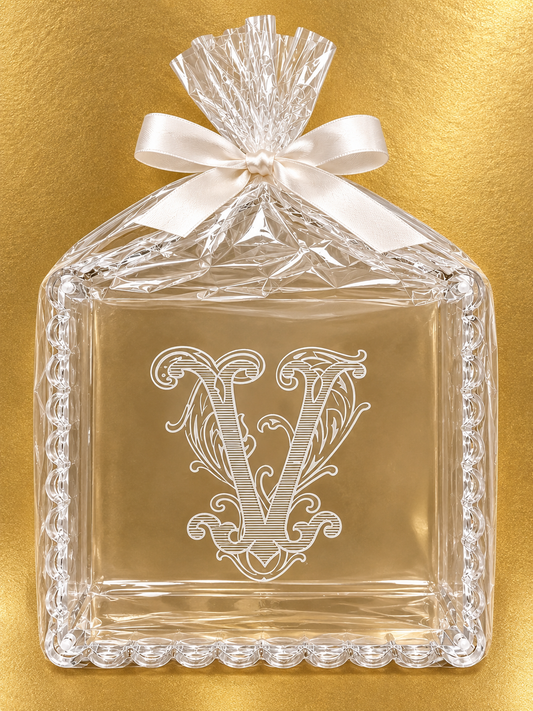 Initial V Trinket Tray