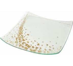 AnnieGlass Butterfly 10' Square Plate