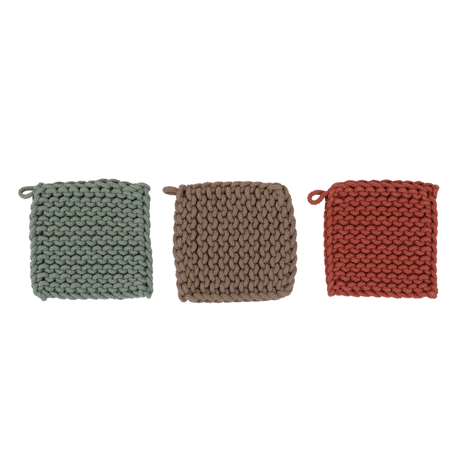 8" Square Cotton Crochet Pot Holders