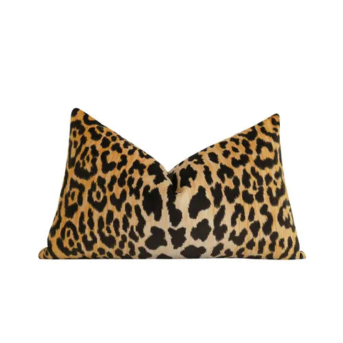 Bloomingville Lumbar Leopard Pillow