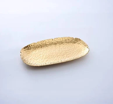 Pampa Bay Hammered Gold Medium Serving Platter