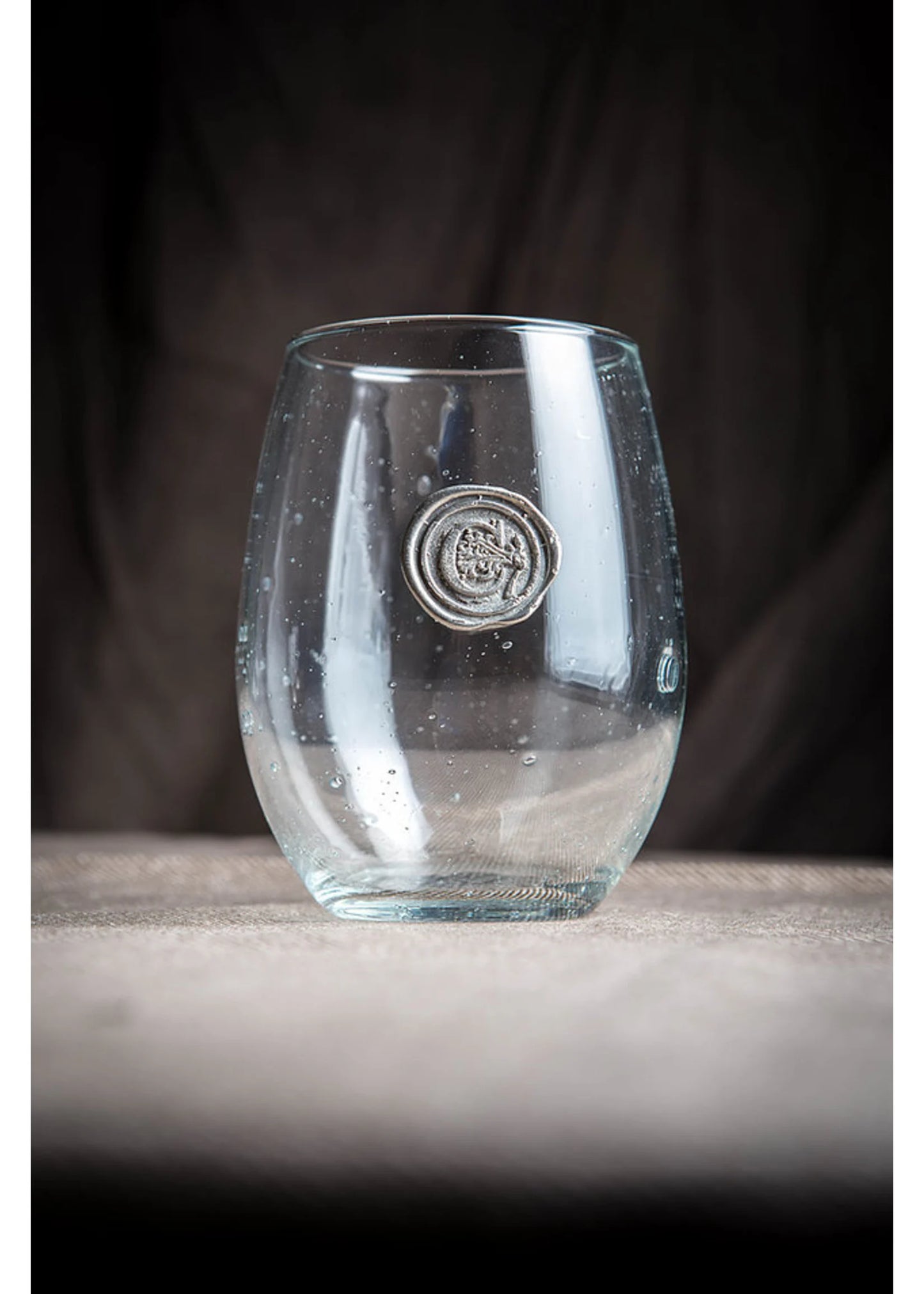 Southern Jubilee "G" Wine Glass Stemless