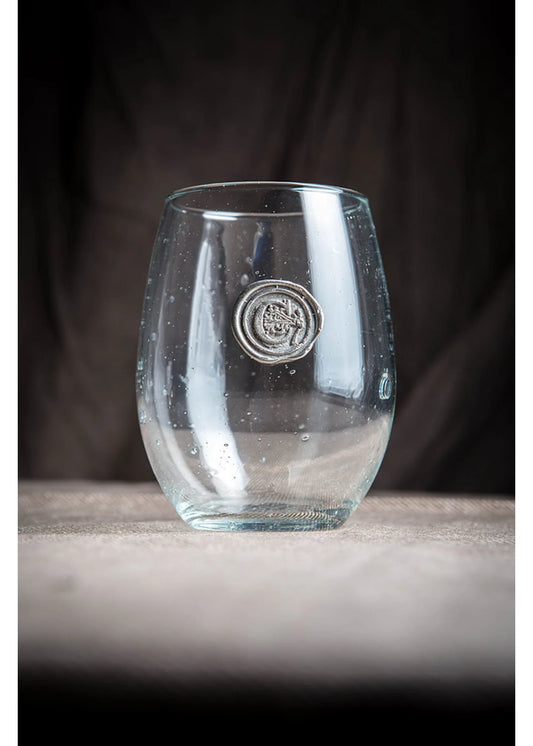 Southern Jubilee "G" Wine Glass Stemless