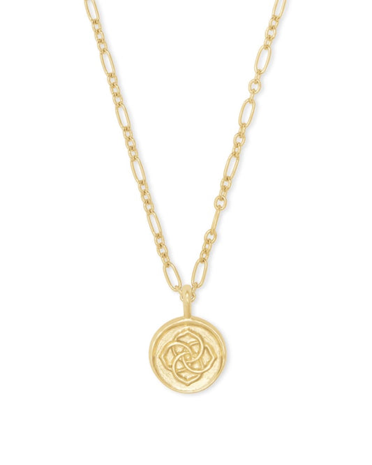 Dira Coin Pendant - Gold