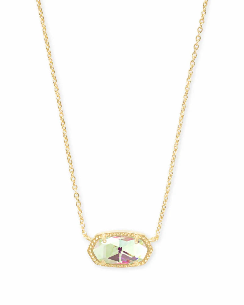 Elisa Dichroic Glass Necklace - Iridescent